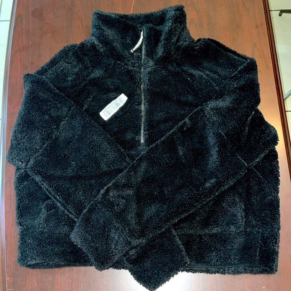 Lululemon Scuba Oversized Fleece Funnel Neck, Black, Size M/L